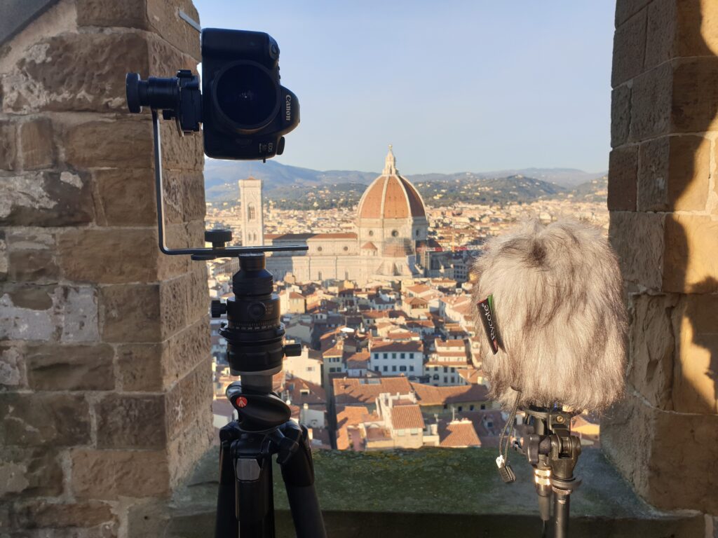 Veduta del battistero di Firenze